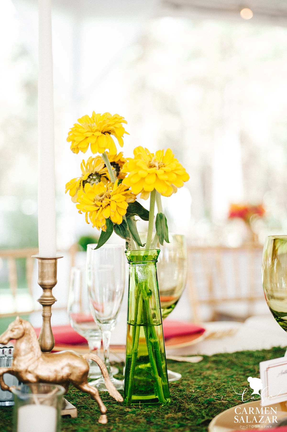 yellow wedding reception flowers by Melody Raye Flowers - Carmen Salazar yellow wedding reception flowers by Melody Raye Flowers - Carmen Salazar
