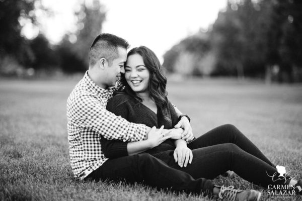 This adorable couple had me at puppy dogs & gelato!