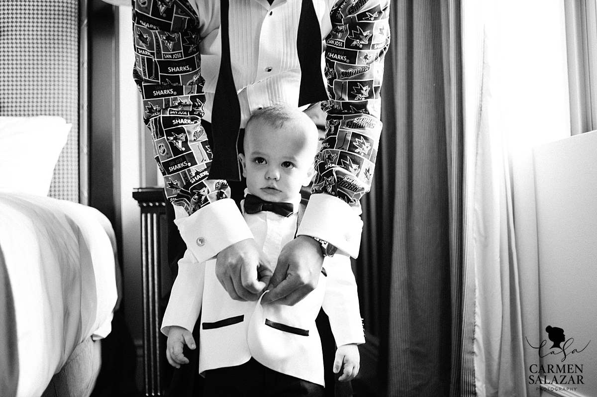 Baby of the bride and groom getting ready - Carmen Salazar Baby of the bride and groom getting ready - Carmen Salazar