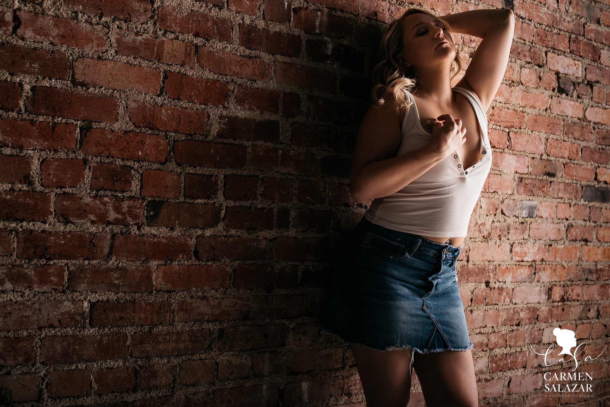 Sacramento Bridal Boudoir by Carmen Salazar Blonde cowgirl theme boudoir shoot